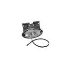 Lykt LED, hvit m/refleks, horisontal, C-brakett-Flatpoint II