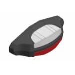LUC-Led Sidemarkeringslykt rød/hvit-Skaphenger 12V