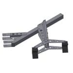 Baugstøtte komplett m/2 stk V-block, u/vinsj-Sveist model