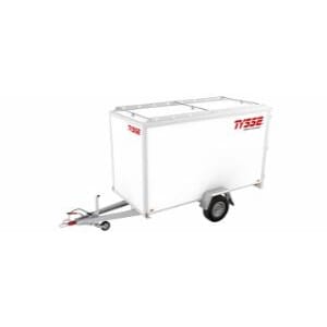 Skaphenger 6254 1300 kg hvit|h=180cm|m/bakdør