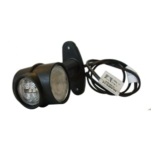 Lykt LED, side rød/hvit/gul m/gummiarm-Superpoint III
